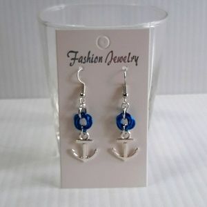 Hand Crafted EarringsPierced ChainMaille/Anchor